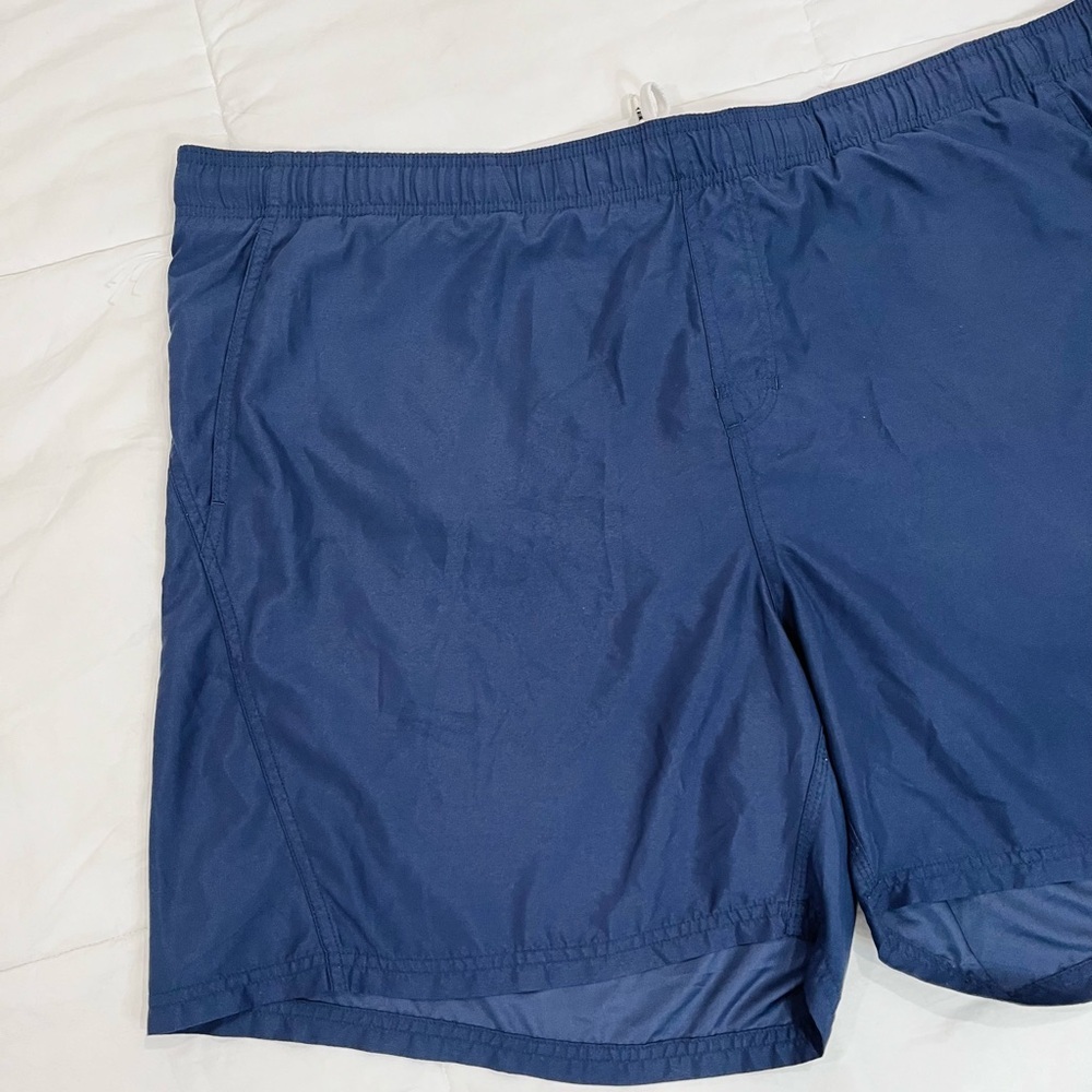 Nike• Mens Nike Swim Navy Blue Lined Swimtrunks Running Shorts 2XL - Picture 7 of 13